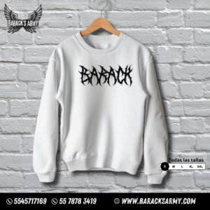 Sudadera Barack Metal Blanco